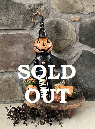 PUMPKIN MAN W/CANDY BUCKET